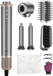 TRANXPHIT 5 in 1 Hot Air Magic Styler: Set Multi Hair Styler - Nuovo (€ 110 Prezzo consigliato) - Foto 1 di 7