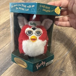Vintage Natale Babbo Natale Furby Edizione Speciale Limitata Nuovo con scatola 1999 70-885 Occhi Blu Nuovo - Foto 1 di 7