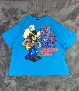 Vintage 90s Cowboy Graphic T-Shirt XL If I Said You Had A Beautiful Body Tee - Picture 1 of 9