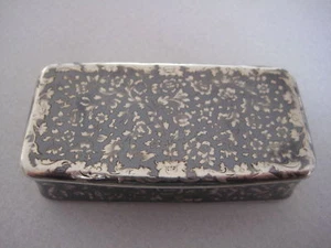Russian Silver and Niello Snuff Box Moscow 1857 - Picture 1 of 9