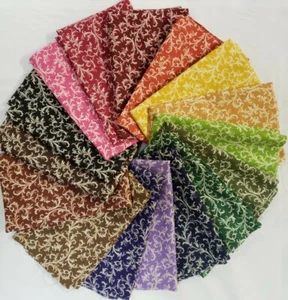 16 half yards, No Duplicates, 100% Cotton Quilting Fabric, High Quality - Picture 1 of 6