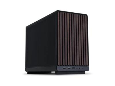 LIAN LI A3- mATX-WD Black Wood front panel  SPCC M-ATX / ITX Computer Case - Image 1 of 4