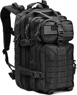 30L-70L Large Military Tactical Backpack For Men Molle Daypack 3 Day Bug Out Bag - Image 1 of 4