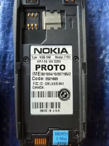 Engineering Experimental PROTOTYPE Nokia 7190 "Matrix-phone" 1999 cellulare USA - Foto 1 di 15