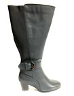 David Tate Women's Bonita, Black Zip Boots, Size 7M