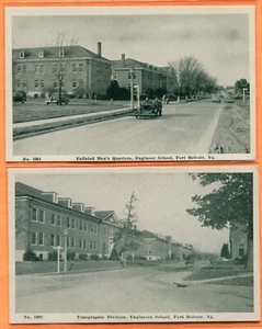 Fort Belvoir VA 5 Views of Buildings Old Postcards circa 1940 - Picture 1 of 7