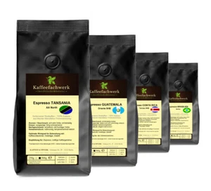 2kg Espresso Probierpaket frisch geröstet ♥ Espresso ganze Bohnen single origin - Bild 1 von 9