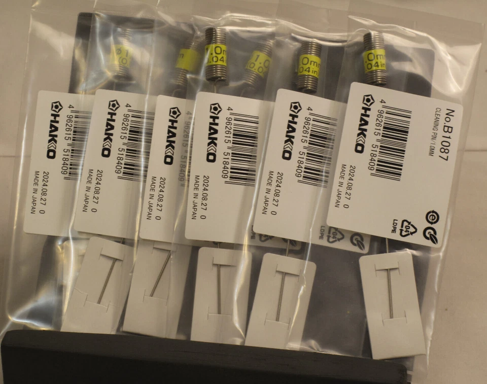 Pino de limpeza para pistola de dessoldagem Hakko 1,0 mm - Imagem 1 de 1