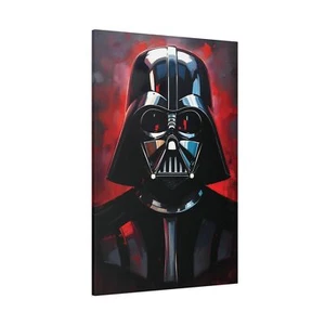 Matte Canvas:Darth Vader Portrait,Artwork, Oil Painting - Picture 1 of 16