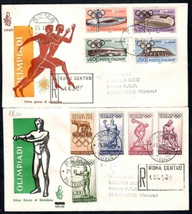 Repubblica Italiana 1960 FDC Venetia Club Olimpiadi di Roma Racc. - Picture 1 of 1