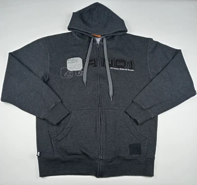 AND1 Sudadera con Capucha Suéter Para Hombre Talla Grande Gris Cremallera Foto 1 de 4