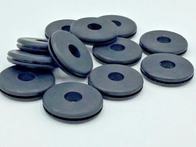 PIERCE PERFORMANCE INDUSTRIES Rubber Grommets 3/8" ID x 1" OD, 1/16" Groove (10 Pieces)