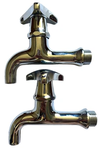 Grohe Latzarmatur Warm & Kalt Waschtischarmaturen. Wandmontage. Chrom 30001000 30000000 - Bild 1 von 7