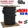 80H-1 Roller Chain For Sprocket 50 Feet With 10 Connecting Links Drive