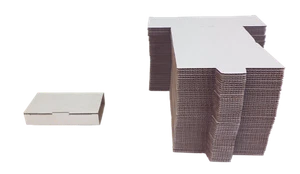 (50) CABC01 White Cardboard Single Cassette Boxes Mailers Shipping Media Tabs - Picture 1 of 3