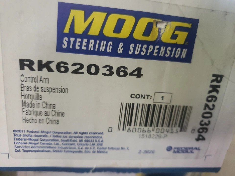 Conjunto de brazo de control de suspensión y rótula Moog para Toyota Echo 00-05 Foto 1 de 1