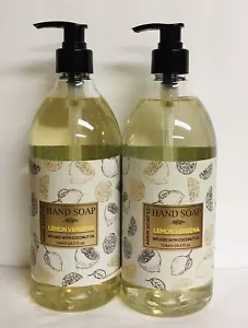 2 Bottles Lemon Verbena Moisturizing Hand Soap with Coconut Oil 24.5 fl oz Each - Picture 1 of 1