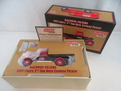 Baldwin Filters 1935 Chevy 1.5 Ton Open Express Pickup 1:24 Diecast - Image 1 of 4