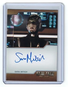 SARA MITICH AUTOGRAPH CARD LT COMMANDER AIRIAM STAR TREK DISCOVERY SEASON 1 ONE - Picture 1 of 4