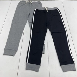 The Children’s Place 2 Pack Black Gray Fleece Jogger Sweatpants Youth Boys XL - Picture 1 of 6