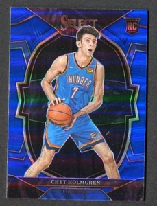 2022-23	Panini	Select	Chet Holmgren	#83	Blue Silver Holo Prizm - Picture 1 of 2