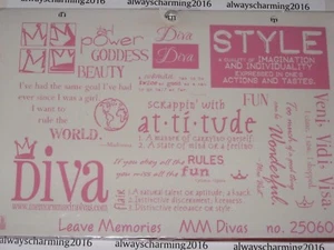 DEJAR RECUERDOS - "MM DIVAS" - 250604 - SELLOS DE GOMA PARA TARJETAS Y ÁLBUMES DE RECORTES - Imagen 1 de 2