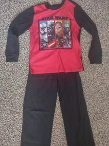 DISNEY STAR WARS 2 Pc Boy’s Pajama Set Size 8 - Picture 1 of 5