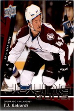 2009-10 Upper Deck Colorado Avalanche Hockey Card #241 T.J. Galiardi YG Rookie