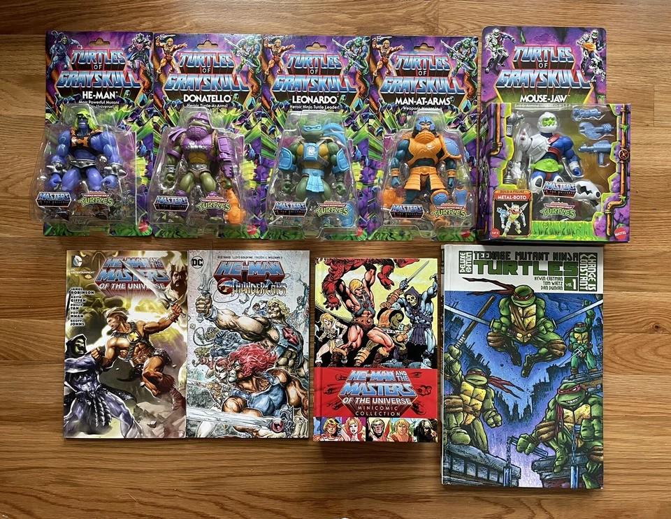 Turtles Of Grayskull Wave 1 Juego Completo + Heman Thundercats Tpb, Lote TMNT Foto 1 de 1