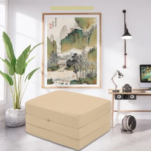 Colchón plegable cama Z reposapiés adulto puf silla y cama para dormir - Imagen 1 de 34
