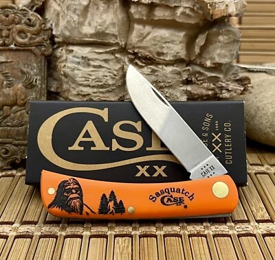 Case XX USA Orange SASQUATCH Stainless Cryptid Sod Buster Jr Knife - Image 1 of 4