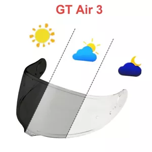 Photochromic Face Shield Helmet Visor Replace Len Windshiled for GT Air 3 - Picture 1 of 1