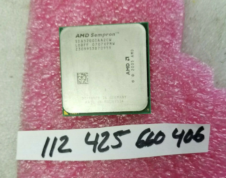 AMD Sempron 64 3200+ - SDA3200IAA2CW  SCKET AM2    TESTED WORKING  - Image 1 of 1