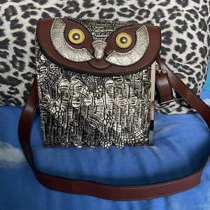 Bolso de mano búho dorado y marrón - Imagen 1 de 18