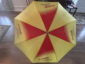 Vintage Eastman Kodak Video Large Golf Umbrella 80's NICE! - Picture 1 of 11