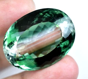 Natürlicher zweifarbiger Turmalin 87,70 ct große Größe oval zertifiziert lose Edelstein - Bild 1 von 7