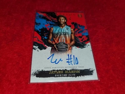 2021-22 TOPPS INCEPTION OVERTIME JAYLEN MARTIN RC RED AUTO CARD 20/75 - Image 1 of 2