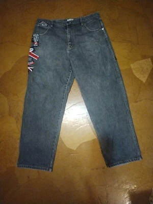 Jeans Dkny De Colección Años 90 Y2K Sueltos 38X 34 Desteñidos Negro Polo Sur Patinador  Foto 1 de 4