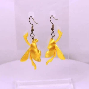 Golden Scarab Earrings Aladdin Inspired Jewelry Unique Gift for Disney Fans  - Picture 1 of 9