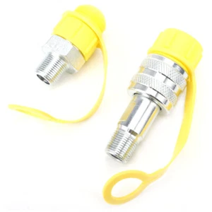 ZG3/8 Hydraulic Quick Connect Couplers Couplings Set Quick Disconnect Coupler 1 - Picture 1 of 5