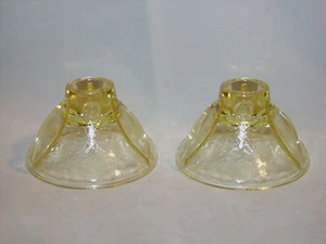 Yellow Florentine # 2 Candlestick Pair - Picture 1 of 2