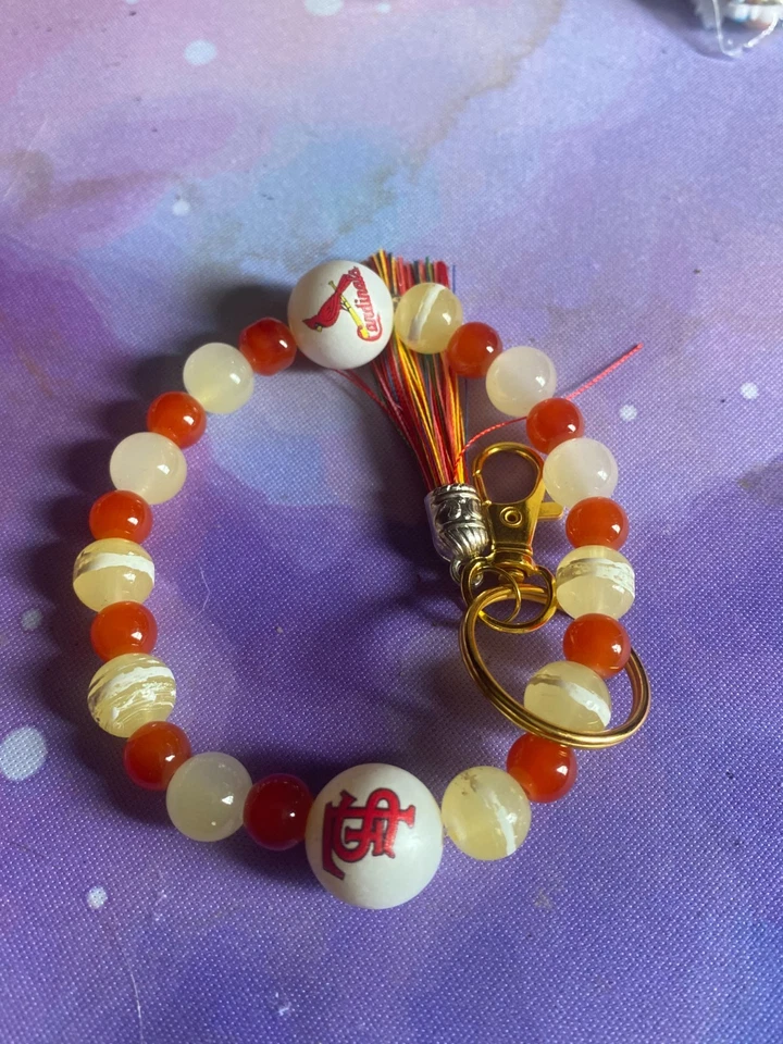 St. Louis Cardinals phone charm, tumbler charm, keychain, bracelet - Image 1 of 1