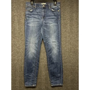 Jeans Madewell 10 pulgadas tiro alto ajustados para mujer talla 29 azul elástico - Imagen 1 de 10