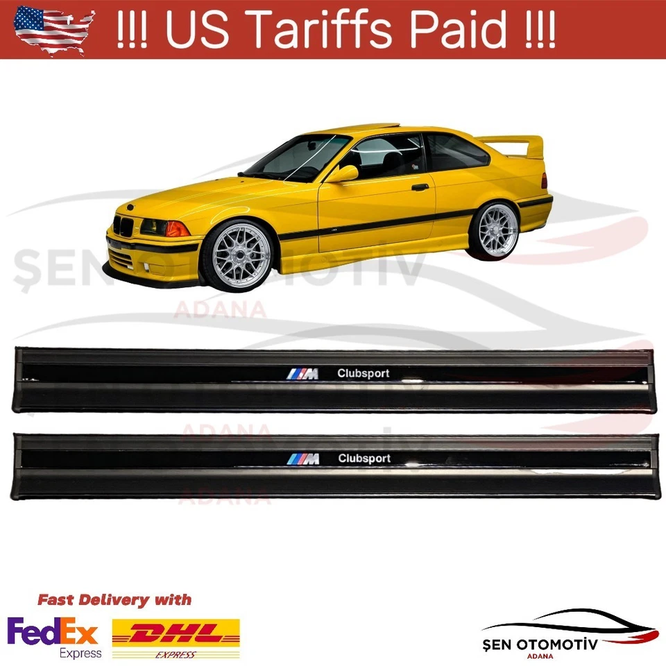 Einstiegsleisten für BMW E36 Coupe 1992-1999 M Clubsport Style 2tlg - Bild 1 von 4