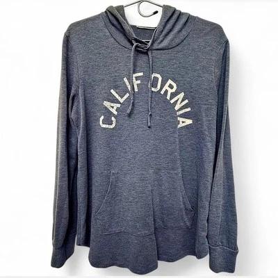 CALIFORNIA MODERN LUX BLUE LIGHTWEIGHT HOODIE, SIZE L, CHEST 38", LENGTH 26" - Image 1 of 2