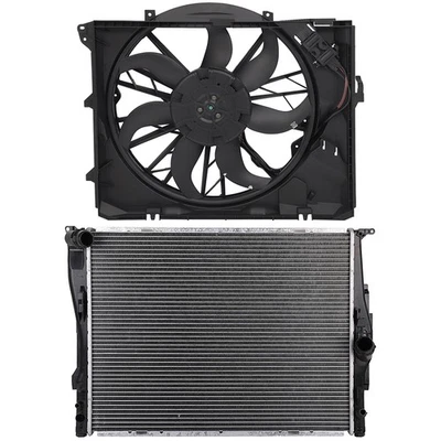 Kit de ventilador de refrigeração radiador elétrico para 2008 2009-2013 BMW 128i 3.0L 2996CC l6 - Imagem 1 de 4