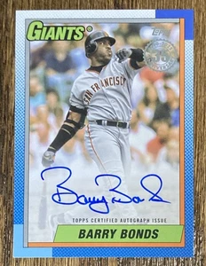 Autógrafos de béisbol Topps serie 1 - 1990 Barry Bonds #90A-BBO (AU) - Imagen 1 de 2