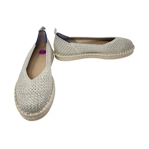 Scarpe Rothys donna misura 8,5 diamante oro metallizzato espadrillas ballerine slip on - Foto 1 di 12