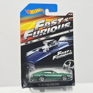 Hot Wheels Fast & Furious '72 Ford Grand Torino Sport Green Walmart Exc 2014 4/8 - Picture 1 of 5