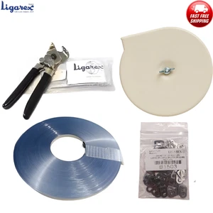 LIGAREX Strapping Kit AISI 430 Includes Clips - Pliers - Banding & Dispenser GSP - Picture 1 of 6